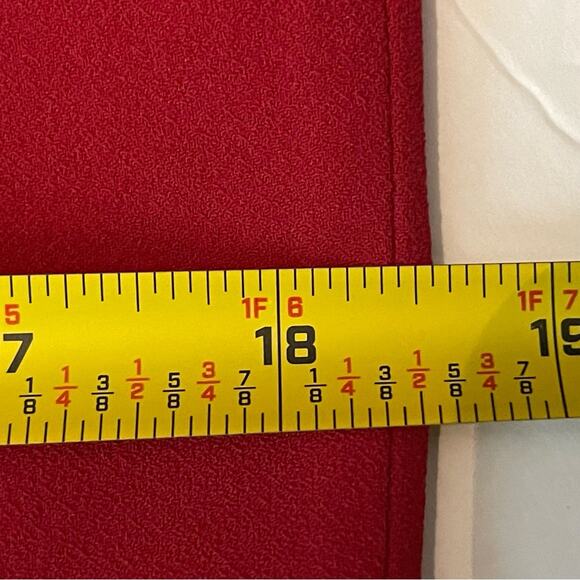 Theory Candy Apple Red Ruffled Party Date Night Dress NWOT Size 4 - Picture 13 of 14